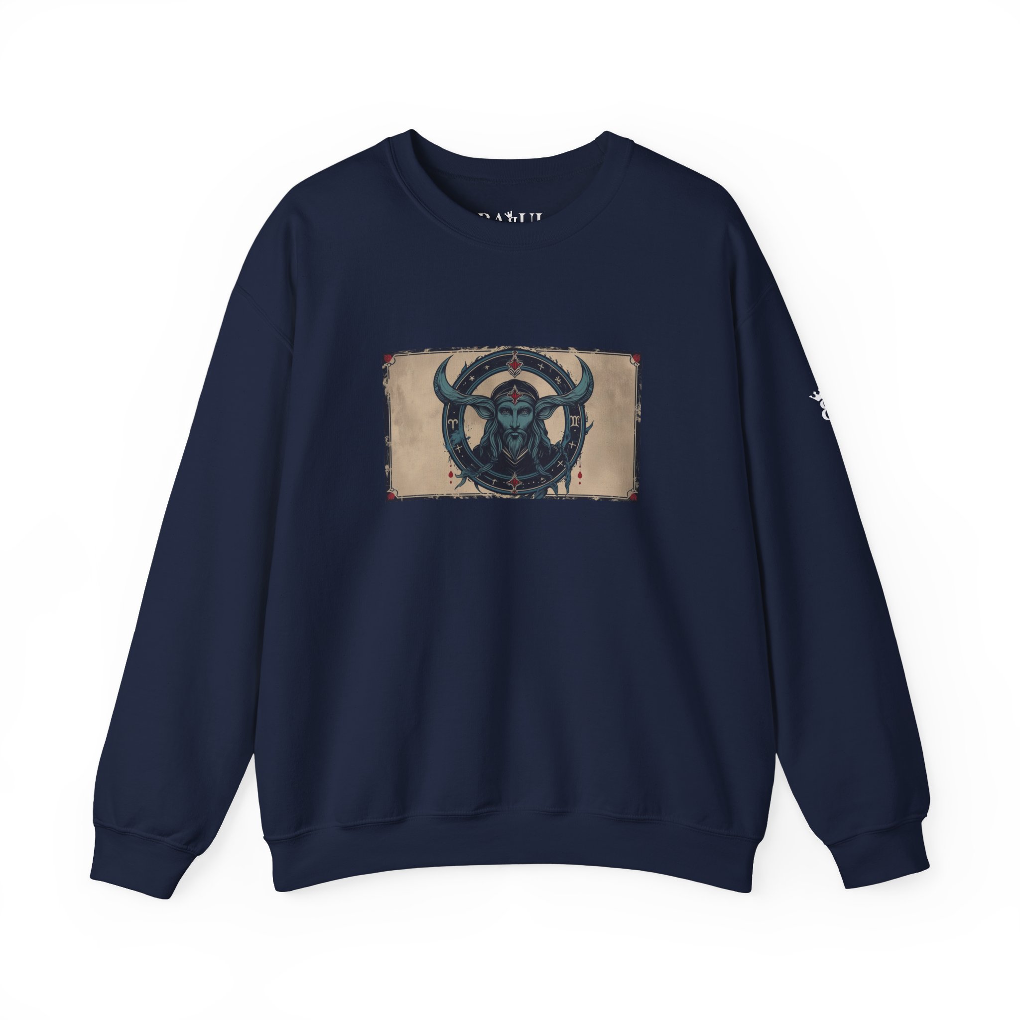 Capricorn - Gothic Zodiac Blue Sweatshirt - Image 29