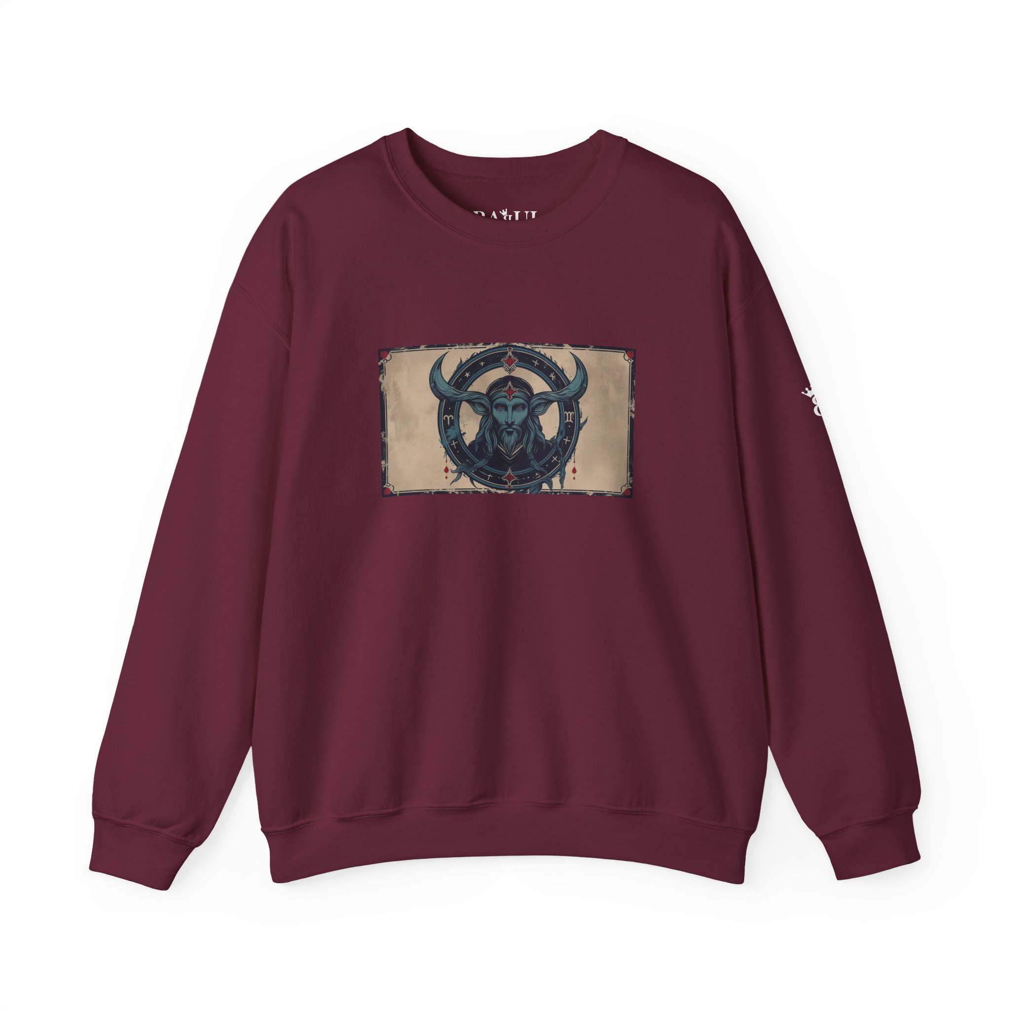 Capricorn - Gothic Zodiac Blue Sweatshirt - Image 21
