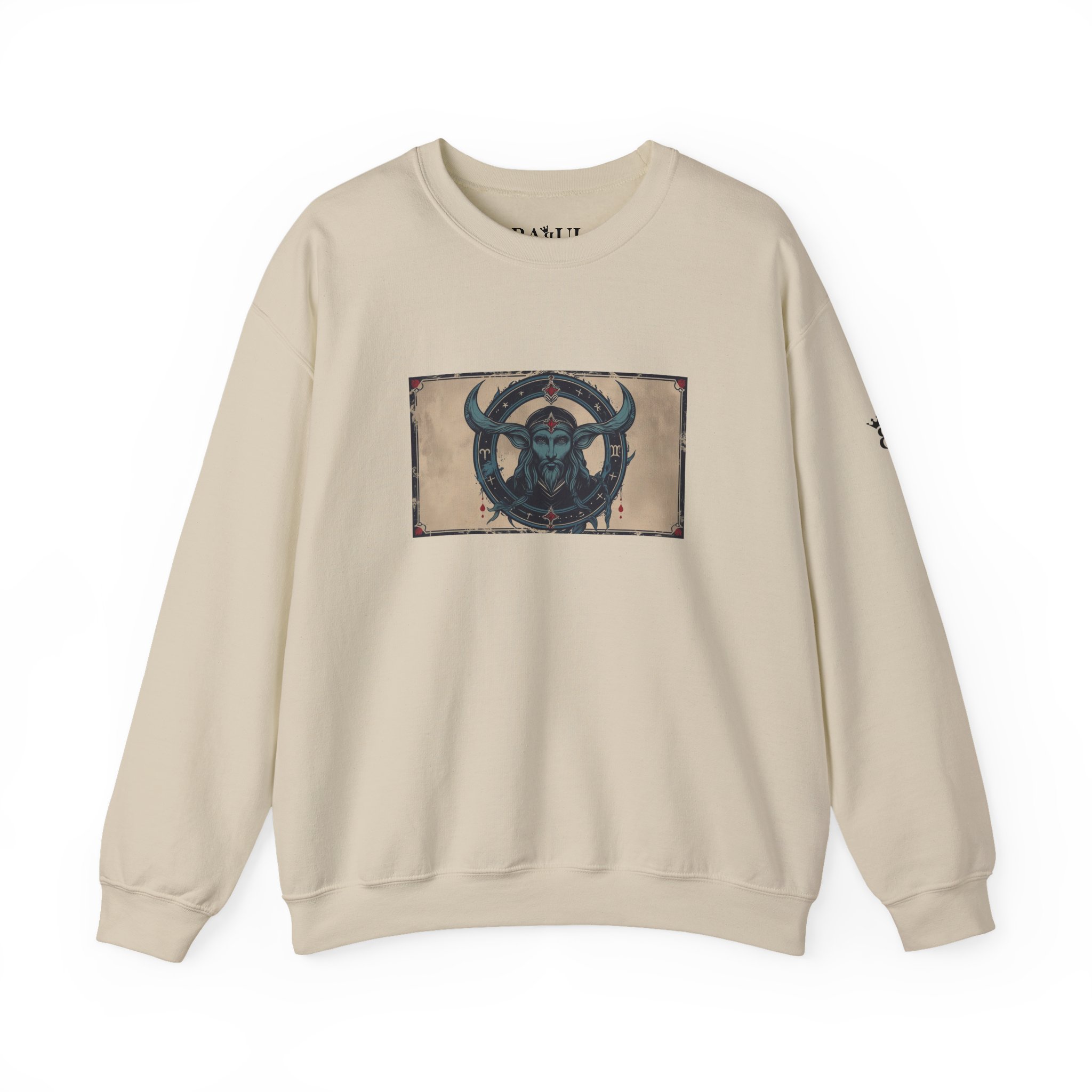 Capricorn - Gothic Zodiac Blue Sweatshirt - Image 13