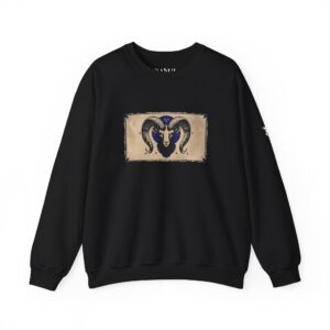 Aries - Gothic Zodiac Blue Sweatshirt