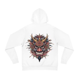 Bold Oni Mask Hoodie - Japanese Irezumi Tattoo Art Streetwear
