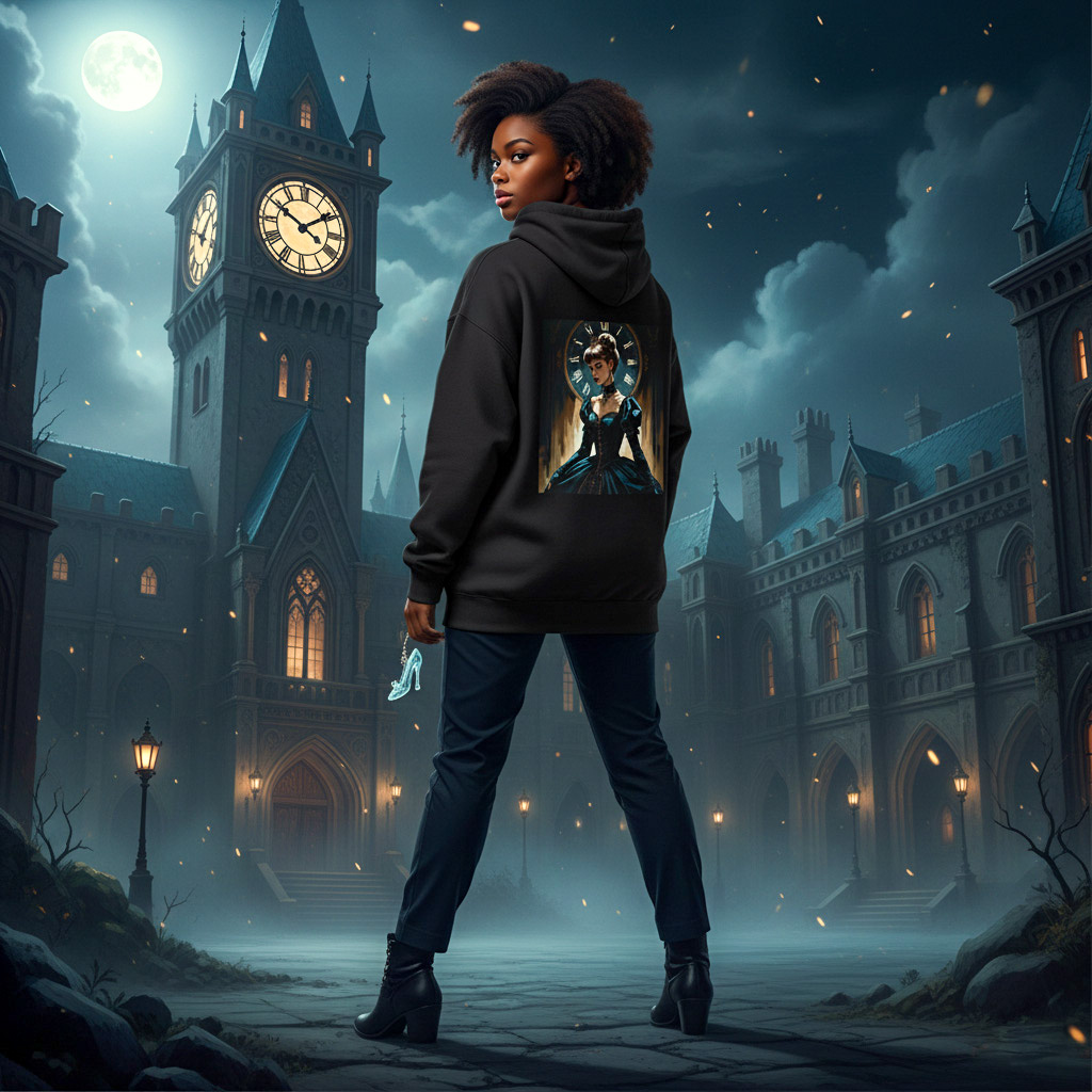 When Fairytales Go Goth: Unleashing Your Inner Dark Princess with the “Twilight Fables” Cinderella Sweatshirt