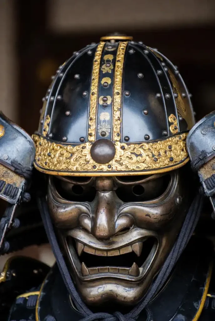 The magnificent Owari Tokugawa helmet (kabuto) and menpō (face guard) 

