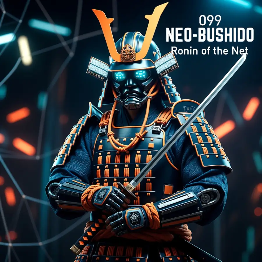 Neo Bushido Cyborg Warrior T-shirts

