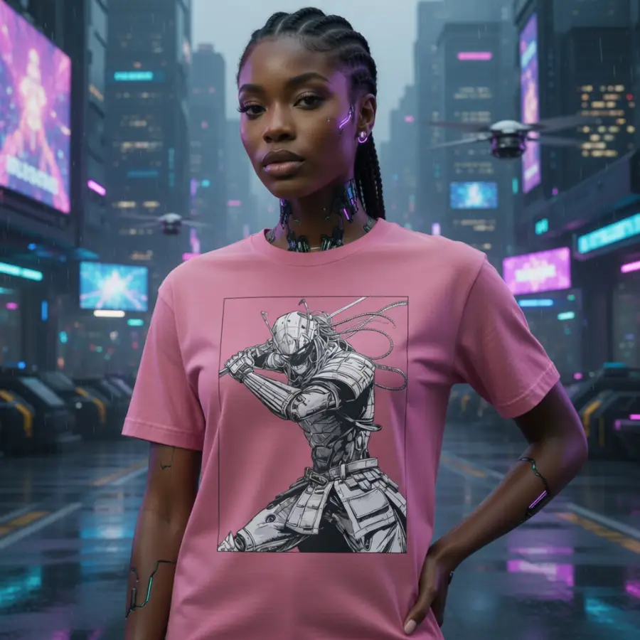 Neo Bushido Cyborg Warrior T-shirts

